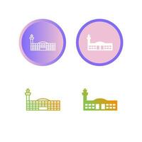 Airport Building Vector Icon