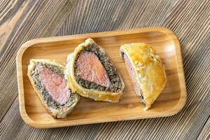 Portion of beef Wellington photo