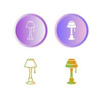 Lamp with stand Vector Icon