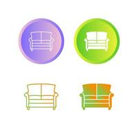 Double Sofa Vector Icon