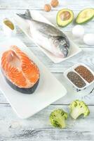 Food with Omega-3 fats photo