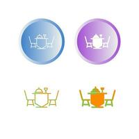 Dinner Table Vector Icon