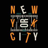 nuevo York ciudad gráfico diseño, tipografía vector, ilustración, para impresión t camisa, frio moderno estilo vector