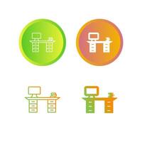 Working Desk Vector Icon