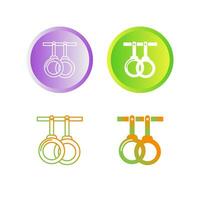 Gym Rings Vector Icon