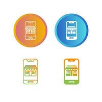 Mobile Store Vector Icon