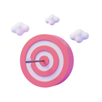 target business date and time 3d render icon png