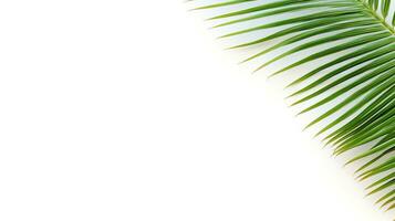 Palm tree banner isolated on white background photo