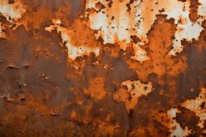 Rough old rusted metal texture photo