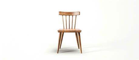 ed white chair with backrest made of wood photo