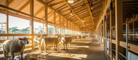 Detail of a new sheep farm resort for travelers in Pechaburi Thailand photo