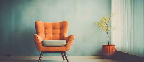 Retro filter on contemporary living room furniture photo