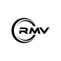 RMV logo diseño, inspiración para un único identidad. moderno elegancia y creativo diseño. filigrana tu éxito con el sorprendentes esta logo. vector