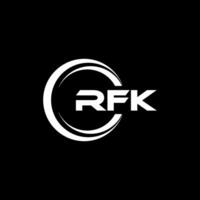 RFK Logo Design, Inspiration for a Unique Identity. Modern Elegance and Creative Design. Watermark Your Success with the Striking this Logo. vector