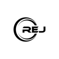 REJ Logo Design, Inspiration for a Unique Identity. Modern Elegance and Creative Design. Watermark Your Success with the Striking this Logo. vector