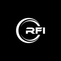 RFI Logo Design, Inspiration for a Unique Identity. Modern Elegance and Creative Design. Watermark Your Success with the Striking this Logo. vector