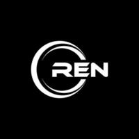REN Logo Design, Inspiration for a Unique Identity. Modern Elegance and Creative Design. Watermark Your Success with the Striking this Logo. vector