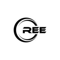 REE Logo Design, Inspiration for a Unique Identity. Modern Elegance and Creative Design. Watermark Your Success with the Striking this Logo. vector