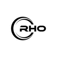 RHO Logo Design, Inspiration for a Unique Identity. Modern Elegance and Creative Design. Watermark Your Success with the Striking this Logo. vector