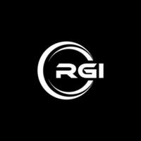 rgi logo diseño, inspiración para un único identidad. moderno elegancia y creativo diseño. filigrana tu éxito con el sorprendentes esta logo. vector