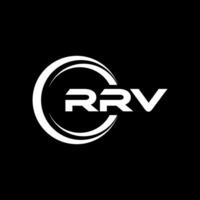 RRV Logo Design, Inspiration for a Unique Identity. Modern Elegance and Creative Design. Watermark Your Success with the Striking this Logo. vector