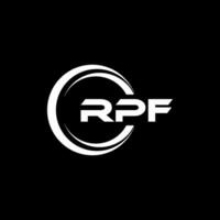 RPF Logo Design, Inspiration for a Unique Identity. Modern Elegance and Creative Design. Watermark Your Success with the Striking this Logo. vector