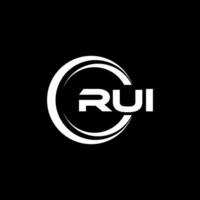 rui logo diseño, inspiración para un único identidad. moderno elegancia y creativo diseño. filigrana tu éxito con el sorprendentes esta logo. vector