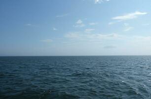 Blue water surface background photo