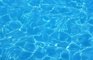 Blue water surface background photo