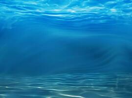 Blue water surface background photo