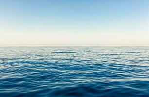 Blue water surface background photo