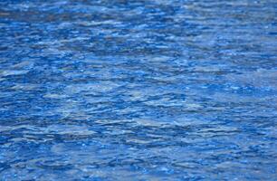 Blue water surface background photo