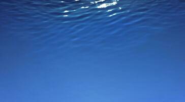 Blue water surface background photo