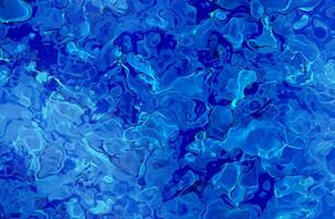 Blue water surface background photo