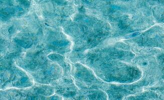 Blue water surface background photo