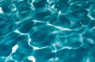 Blue water surface background photo