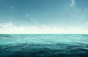 Blue water surface background photo