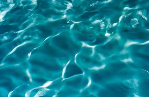 Blue water surface background photo