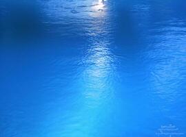 Blue water surface background photo