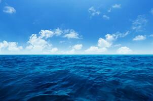 Blue water surface background photo