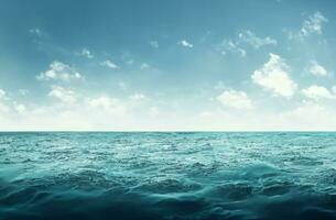 Blue water surface background photo