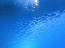 Blue water surface background photo