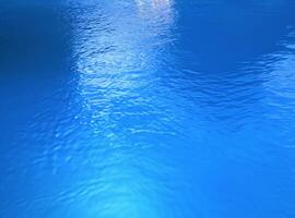 Blue water surface background photo