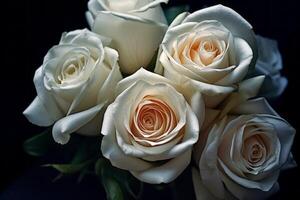 White Rose Texture Background photo