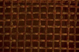 Old rusted metal grid background texture photo