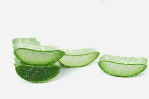 Aloe vera on a white background photo