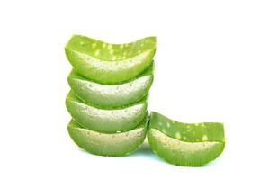 Aloe vera on a white background photo