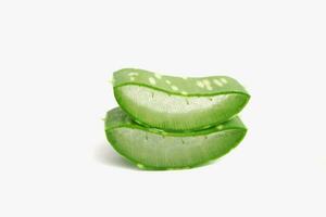 Aloe vera on a white background photo