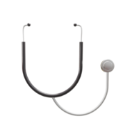 realistic stethoscope 3d rendering icon png