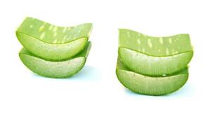 Aloe vera on a white background photo